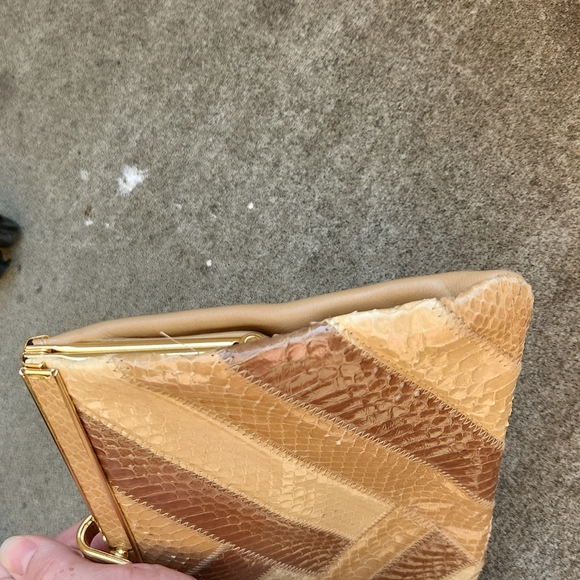 vintage snakeskin clutch - Picture 8 of 12